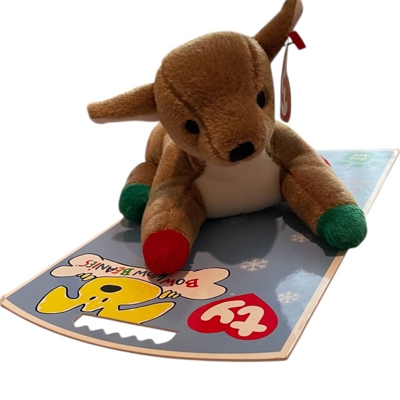 Ty Other - Ty Bow Wow Dog Toy: Reindeer NWT